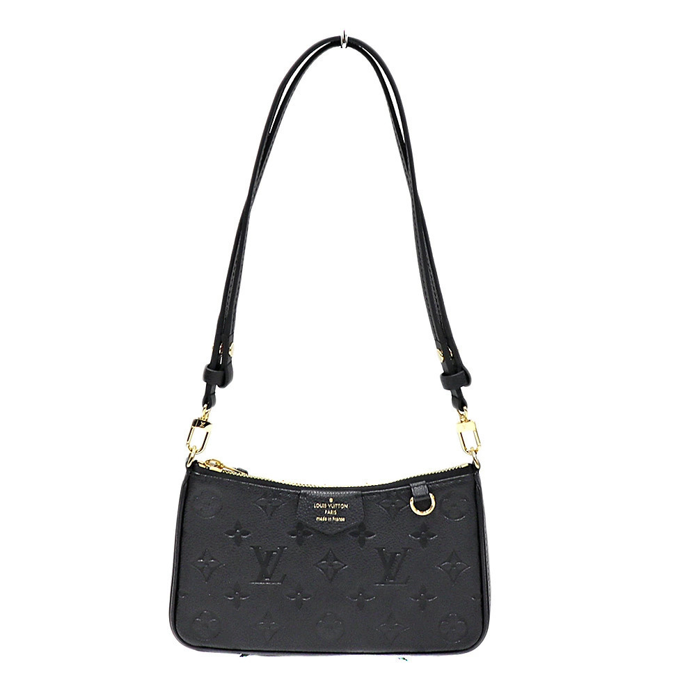 Louis Vuitton Easy Pouch Monogram Empreinte Shoulder Bag Leather Black
